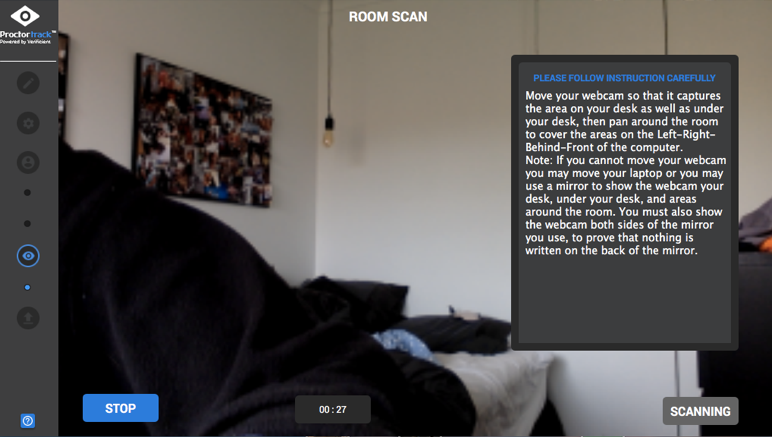 room scan proctortrack